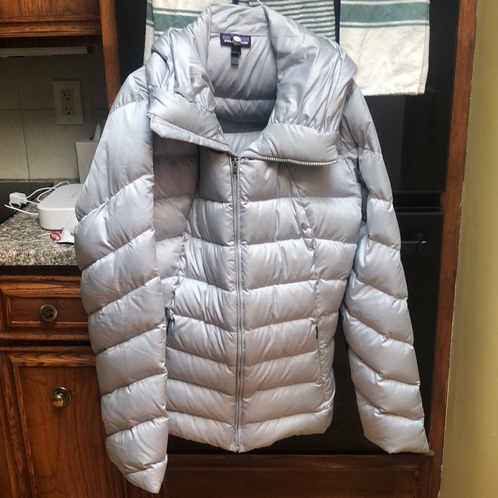 Patagonia Silver/ Gray Down Coat